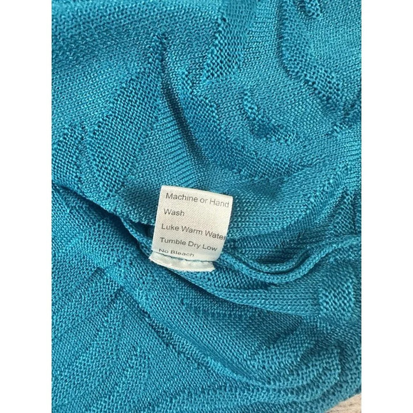 Ming Wang Women's Long Sleeve  Blue Collared Sweater Blazer Size XS Open Front - Picture 12 of 16